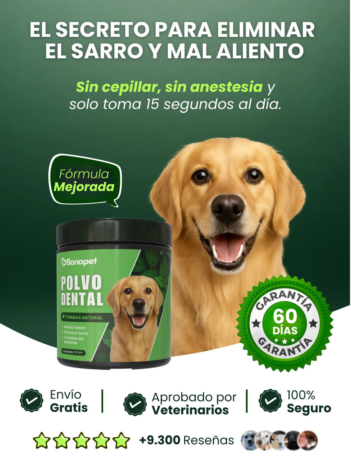 Polvo Dental | Limpieza de Sarro y Aliento Fresco