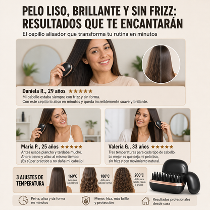 Mini Peine Alisador Portátil